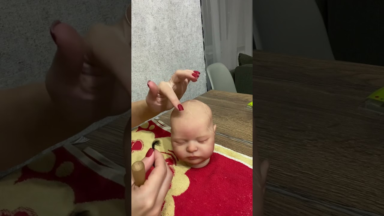 МК как создать куклу Реборн. Рутинг. Прошивка волос. Что для этого нужно и как я это делаю. Начало