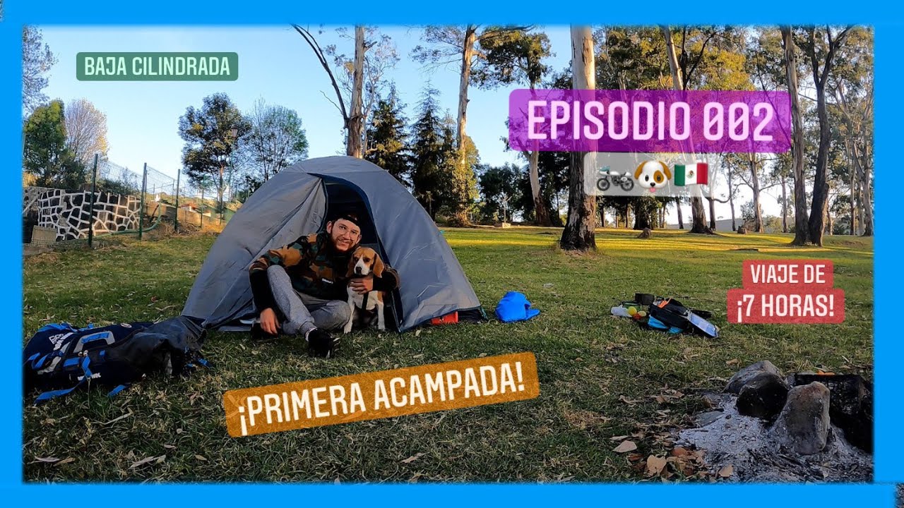 LLEGAMOS a un nuevo LUGAR a ACAMPAR. VIAJE en baja cilindrada Suzuki gn 125  🏍🐶🇲🇽 I EPISODIO 002