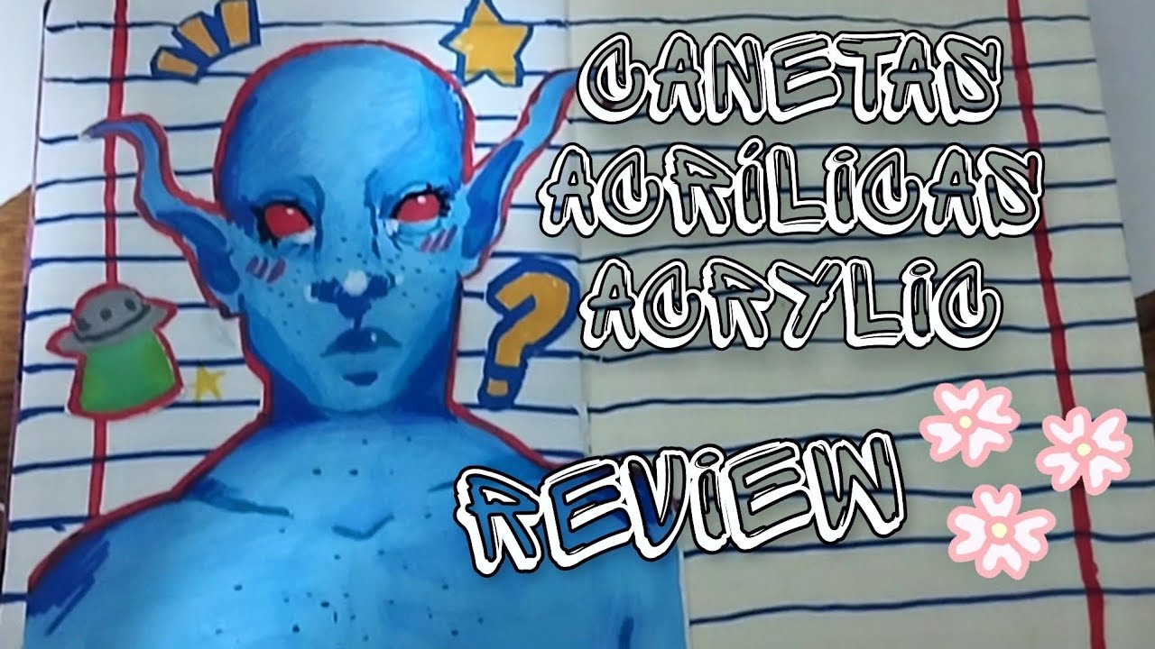TESTANDO as CANETAS ACRÍLICAS da ACRYLIC | Review