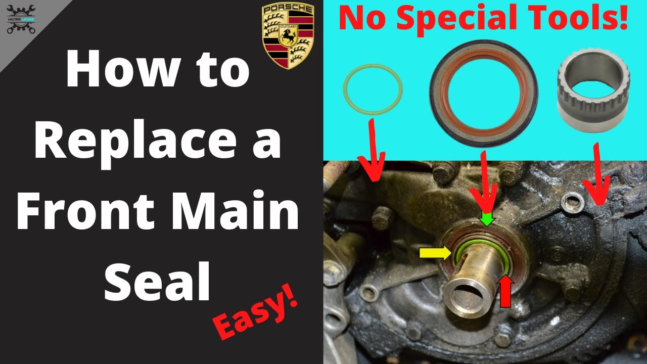 How to Replace a Front Main Seal | Replacing a Front Crankshaft Seal Porsche 944