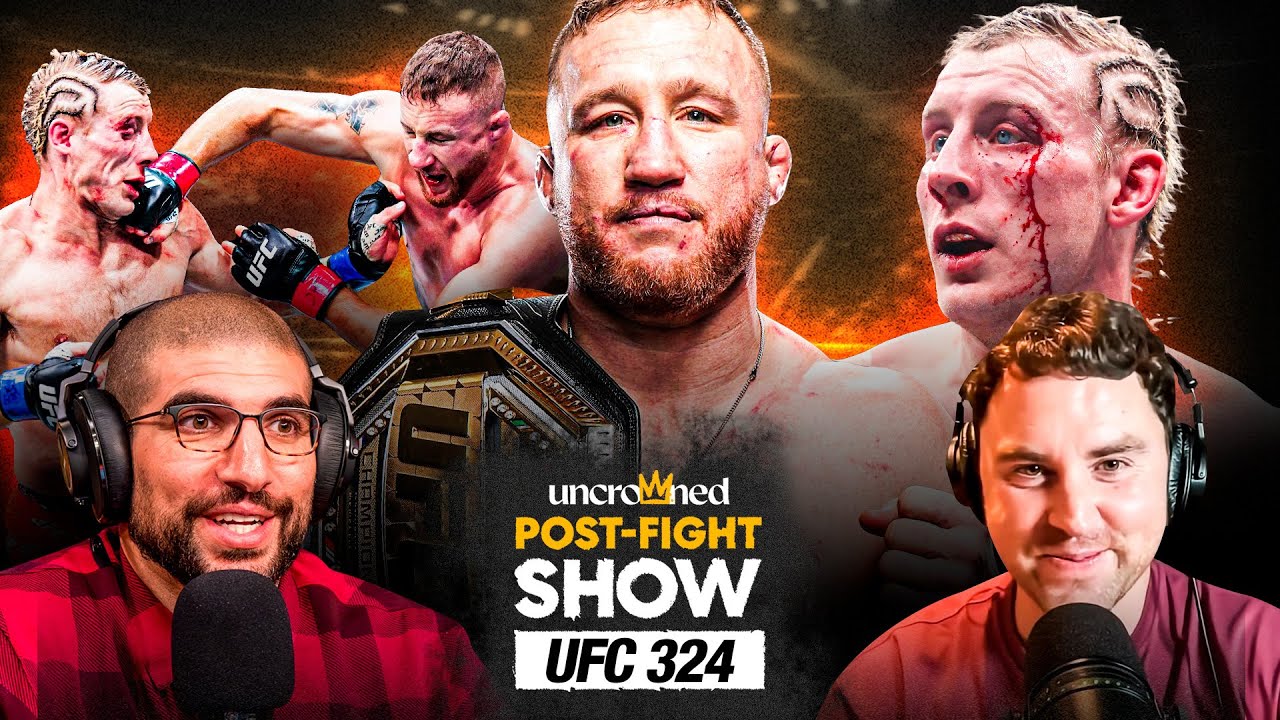 Justin Gaethje Wins Interim Title in WAR vs Paddy Pimblett, Ariel Helwani UFC 324 Reactions