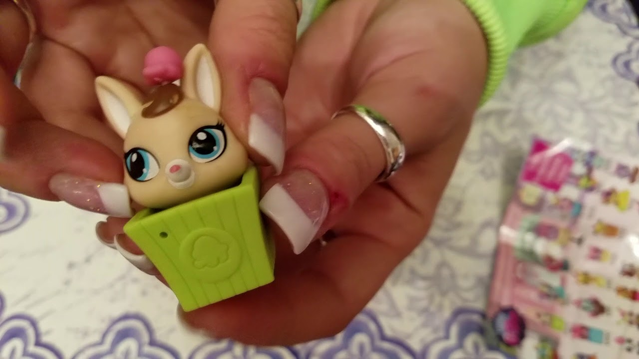 ASMR Whispering Opening Littlest Pet Shop Blind Bags with tapping, tracing, and clicks