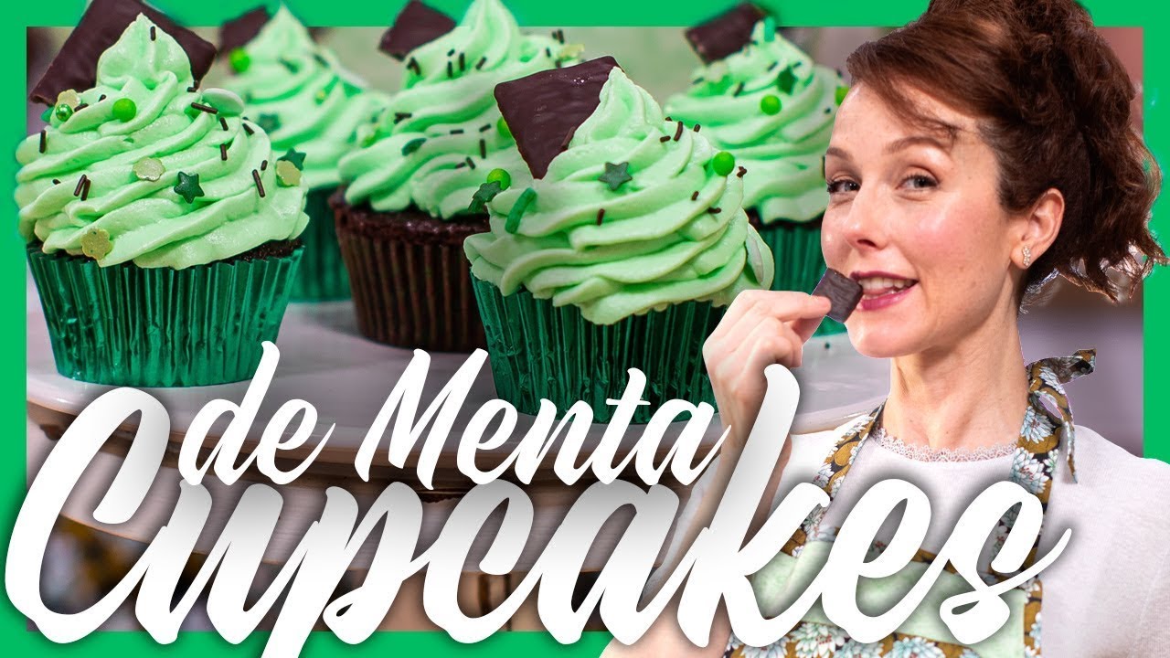 🧁Cupcakes de Menta🍃 y Chocolate🍫 | Pétalos de Chocolate