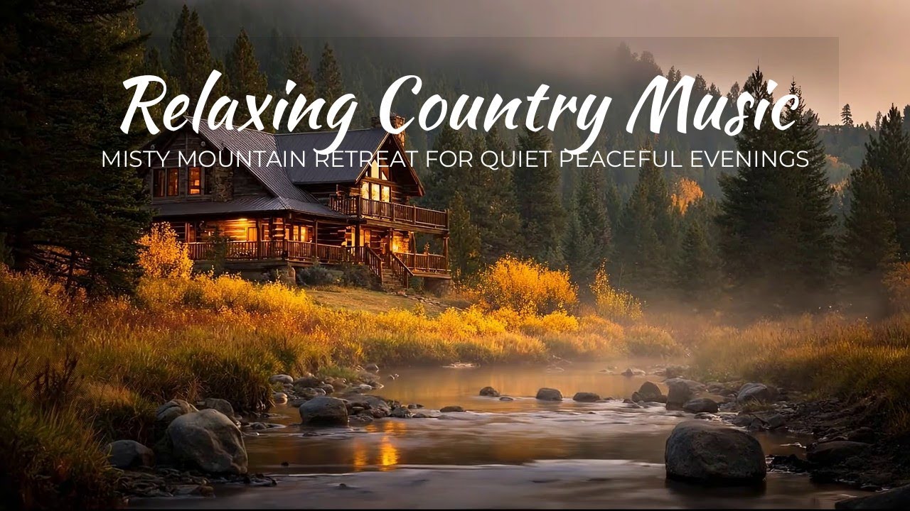Relaxing Country Music | Misty Mountain Retreat for Quiet Peaceful Evenings