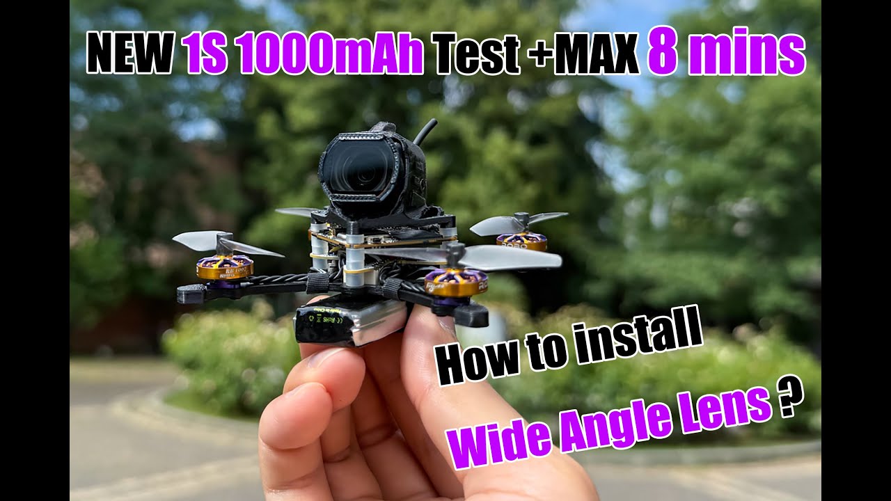 🔥Max ​​8mins Flight ! Firefly18 1S O4 V3 w/ 1000mAh + Wide Lens Swap in 3 SEC!​​
