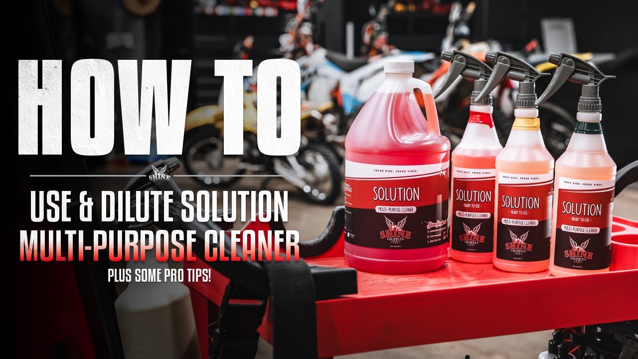 Как использовать и разводить многоцелевое чистящее средство | Shine Supply Products