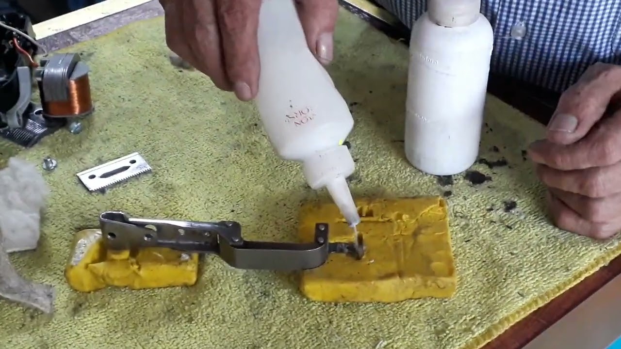 Reparación del brazo de las maquinas wahl.