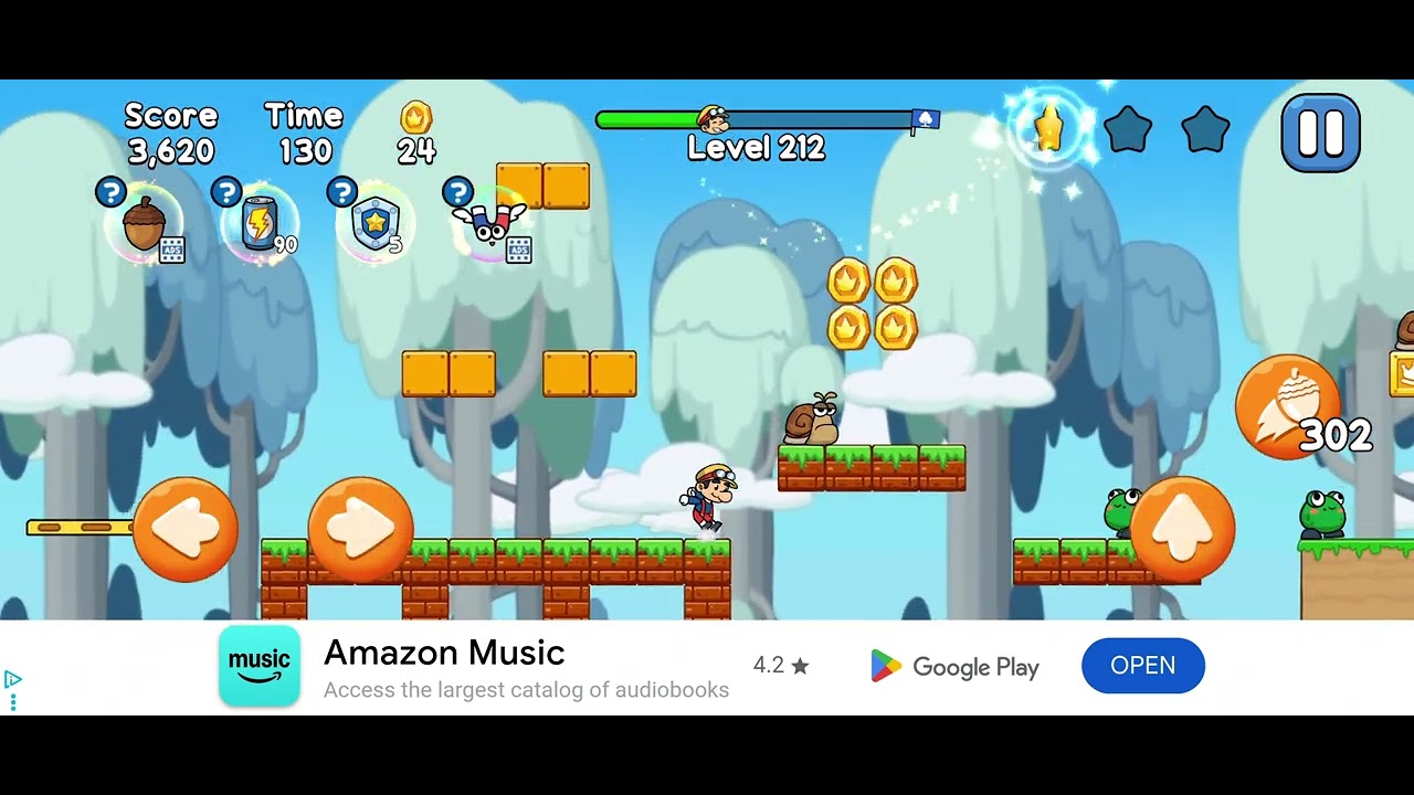 Leo's adventure jungle escape -Level 212-Game video #games #gaming #mario #leveldesign 