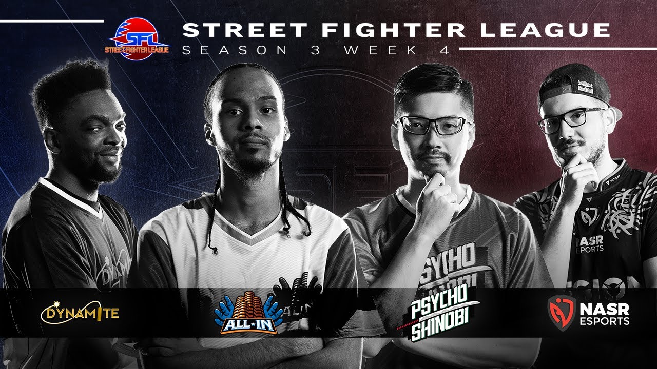 Street Fighter League Pro-US - All In vs. Psycho Shinobi, Dynamite vs. NASR - Season 3 Week 4