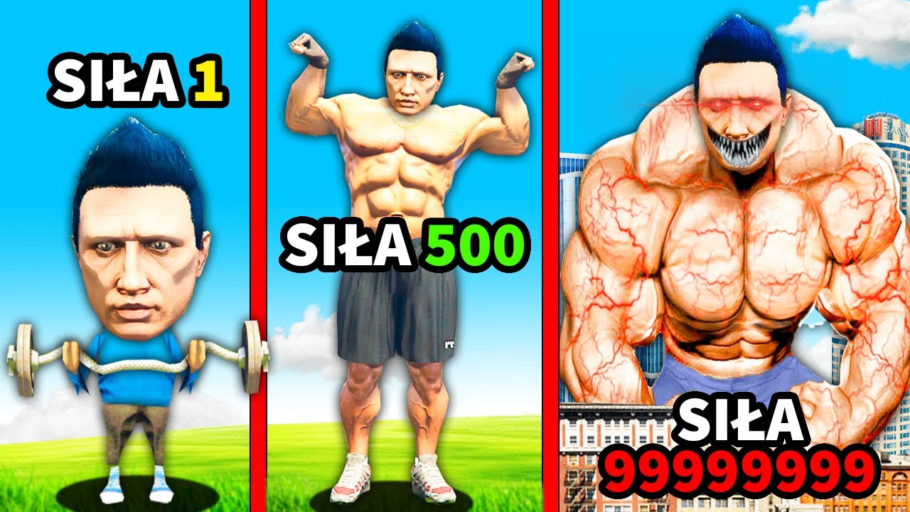 JESTEM NAJSILNIEJSZYM CZŁOWIEKIEM NA ŚWIECIE w GTA V (zbyt silny)