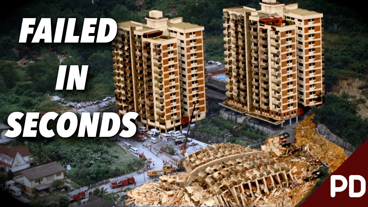 Improperly Built Tower Block Collapses In Heavy Rain | Plainly Difficult