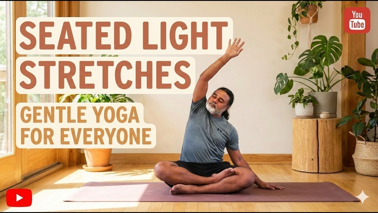Light Stretches Seated | Level 1 | 26 Mins | Yoga with Shrikanth