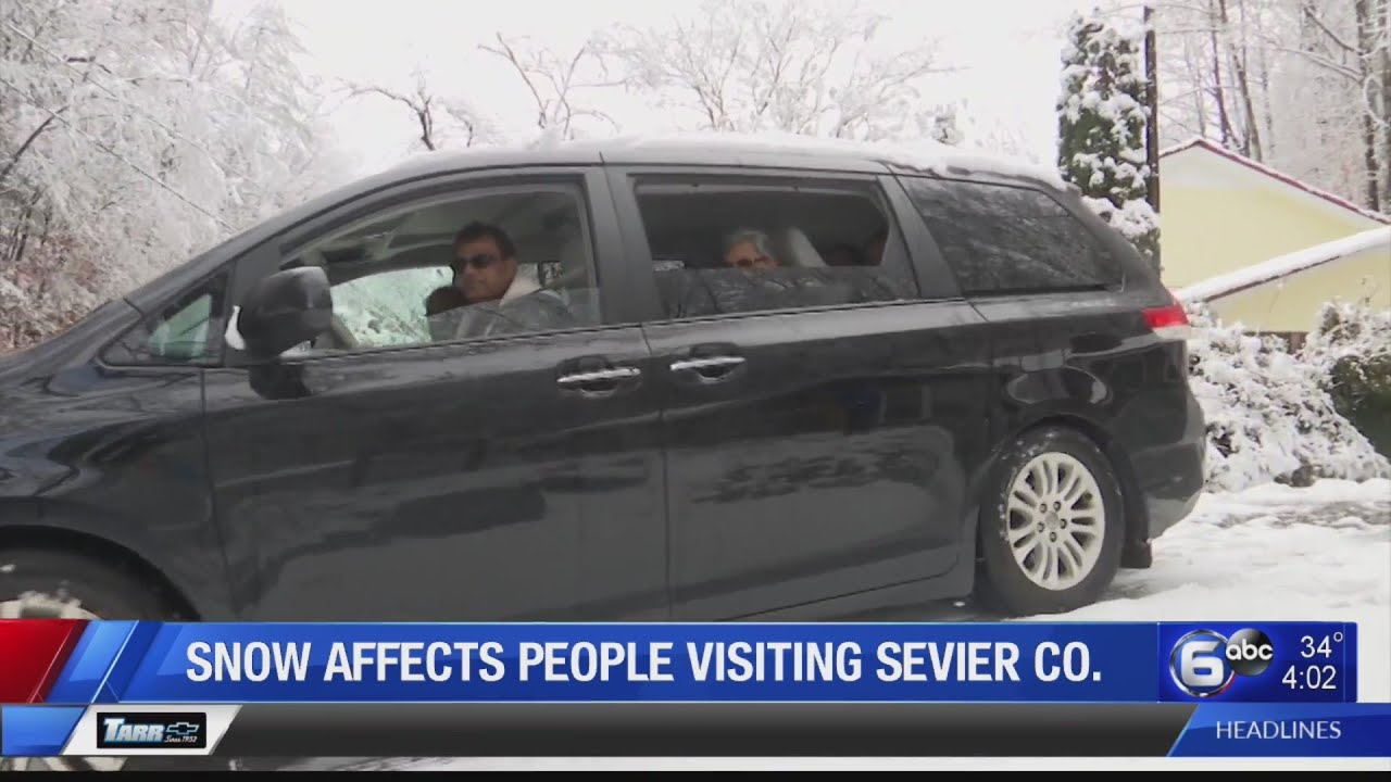 Snow affects people visiting Sevier County