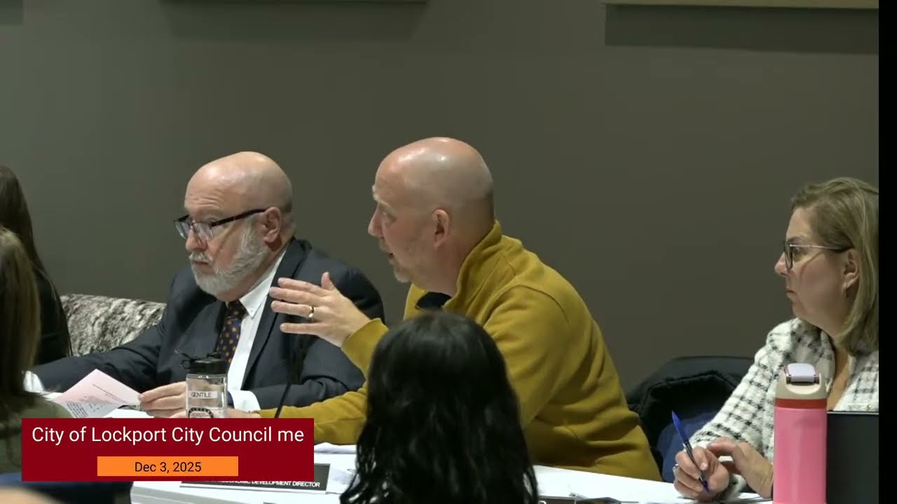 City of Lockport IL.  Council Meeting,  December 3, 2025