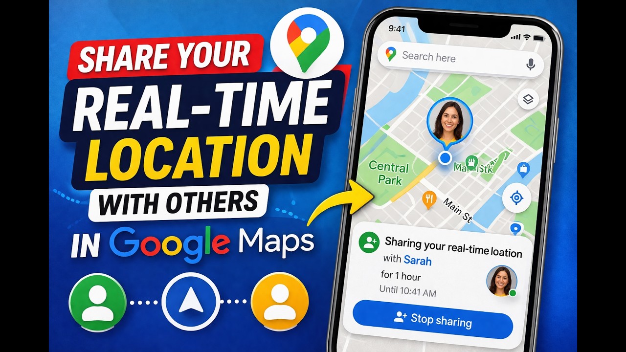 Share your real time location with others in Google Maps