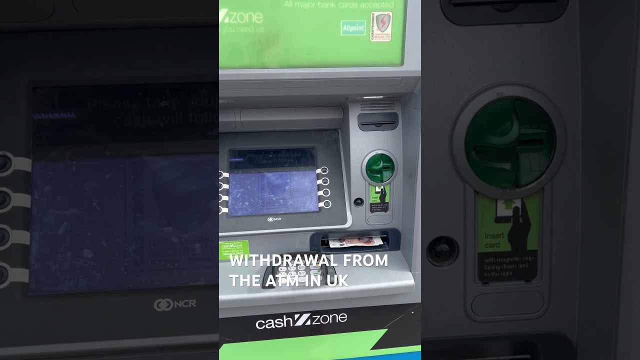 TAKING MONEY OUT FROM THE ATM IN THE UK #shortsviral #shortsfeed #uk #viralvideo #viralshort #shorts