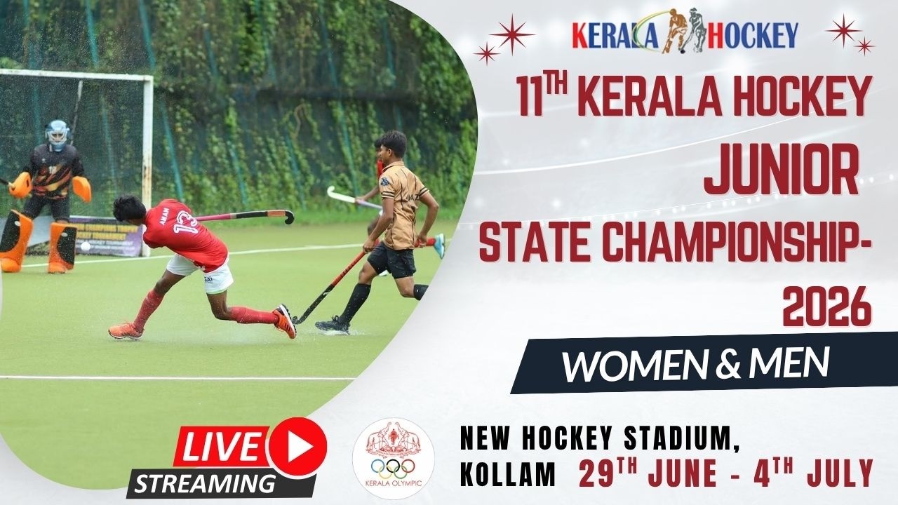 LIVE: DAY-3 🔴 11th Kerala hockey junior state championship-2026 | women & men | 29th June - 4th July