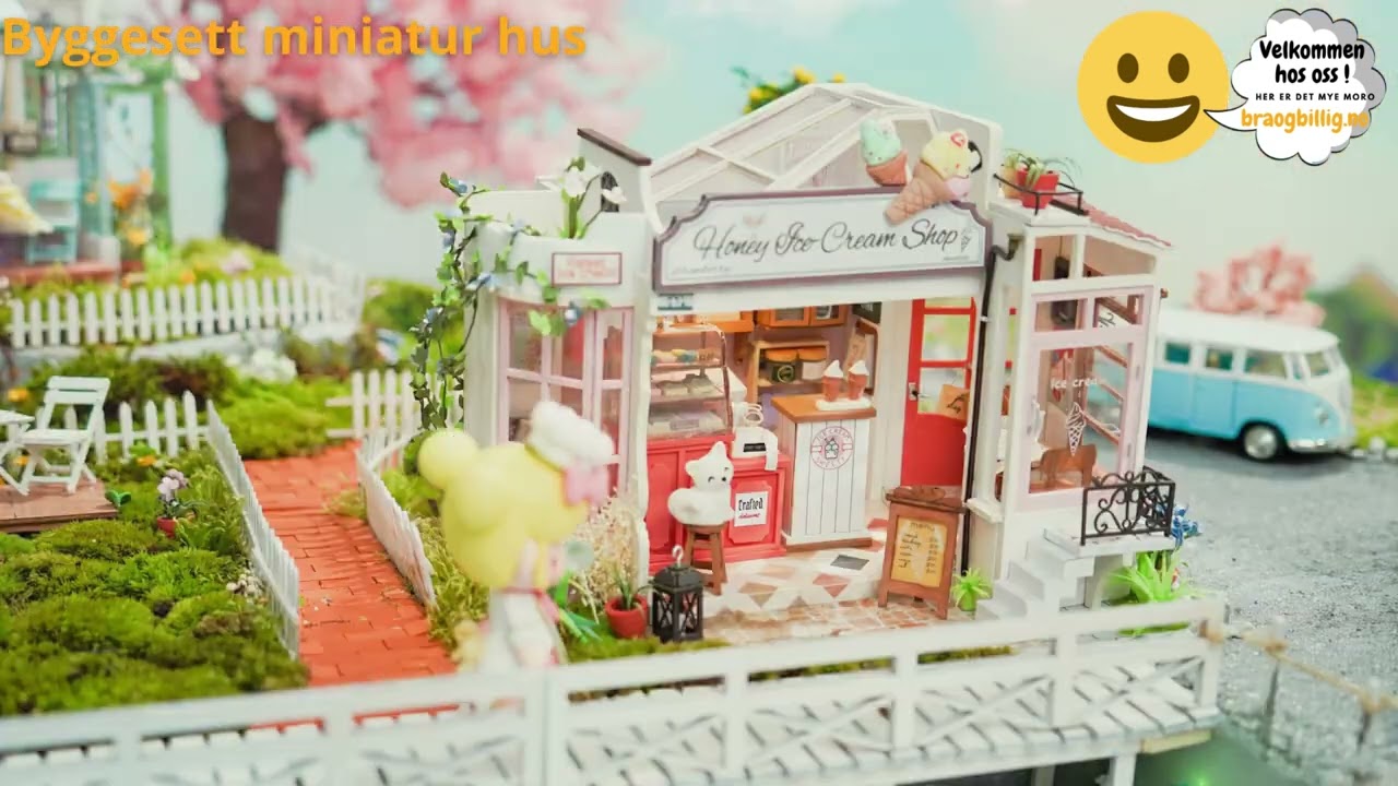 Byggesett i tre - Miniatyr hus