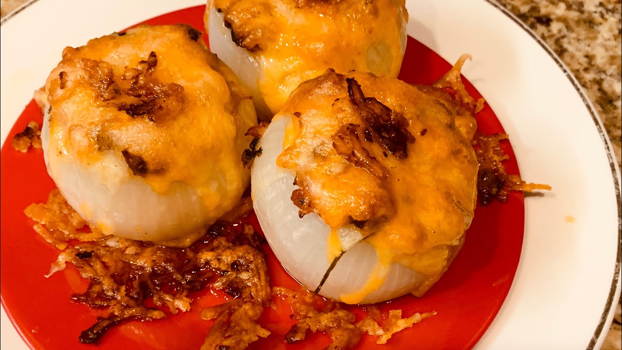 Cebollas  Rellenas de carne Asada  😋