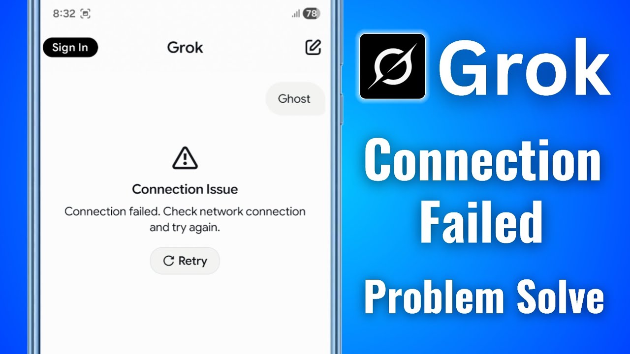 How to Grok Connection Issue failed Check network connection problem solved