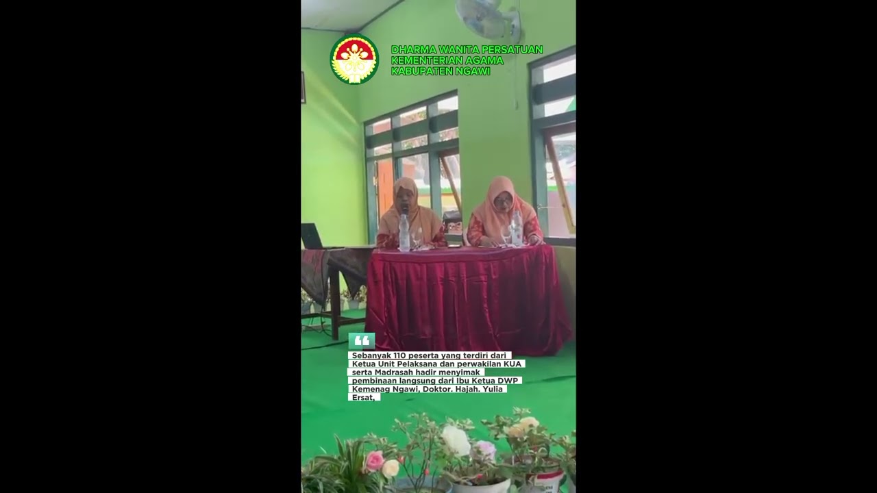 Pertemuan Rutin Dharma Wanita Persatuan Kemenag Ngawi