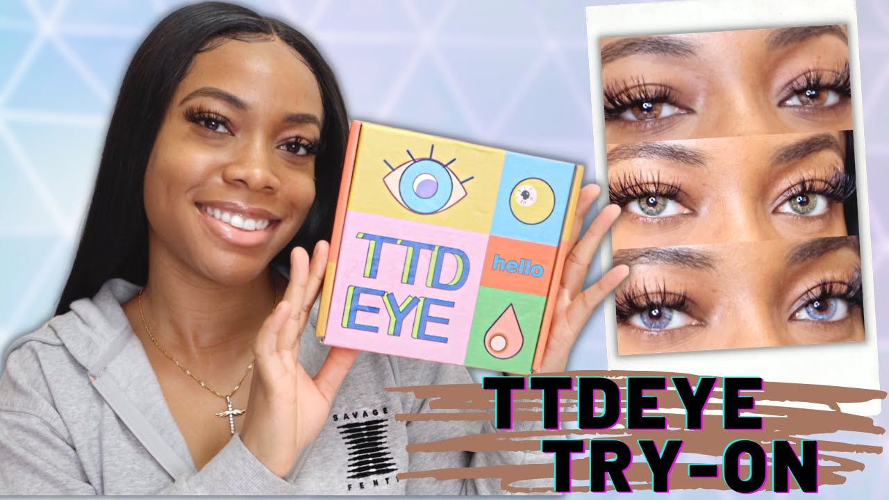 TTDEYE - TRINITY COLLECTION CONTACTS ON DARK EYES! I'M SHOOK!! 😮 FIRST TIME TRYING COLORED CONTACTS!
