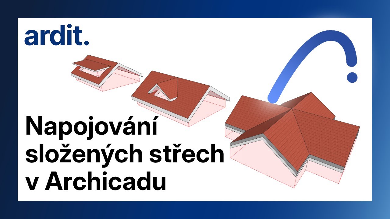Napojování složených střech v Archicadu