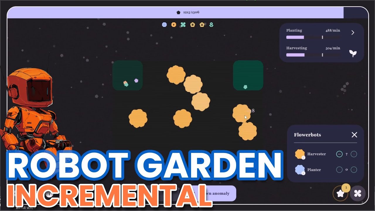 Planting seeds and harvesting grass to DESTROY anomalies in this Gardening Incremental.