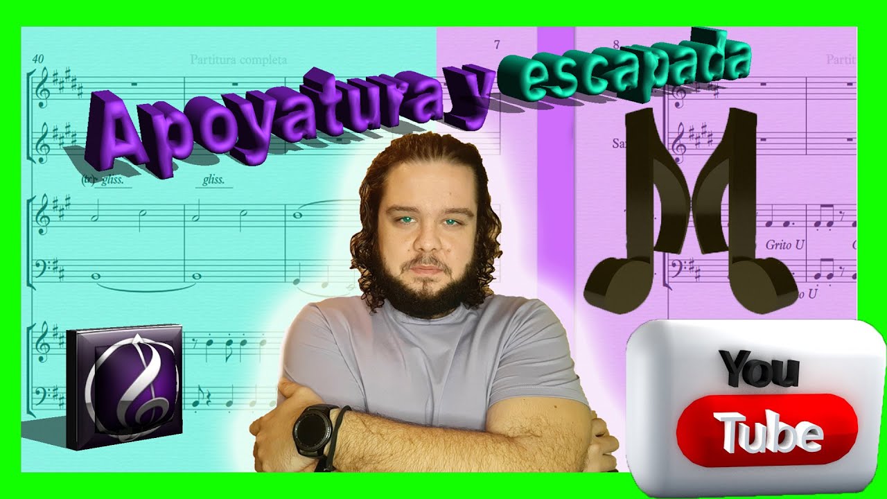 🟣🟣NOTAS EXTRAÑAS al ACORDE. APOYATURA y ESCAPADA. APOYATURA SIMPLE en SIBELIUS