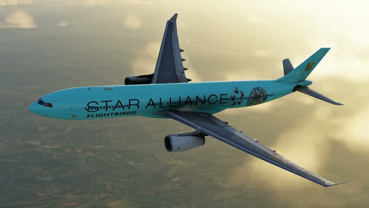 FLIGHT BIRDS AIRBUS A330-300 TAKEOFF ZAGREB AIRPORT