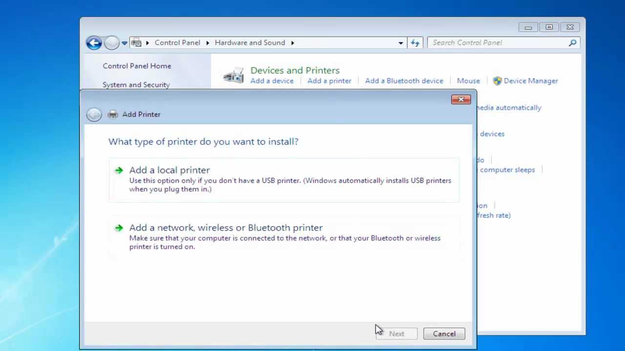 Как установить Wi-Fi-принтер в Windows 7