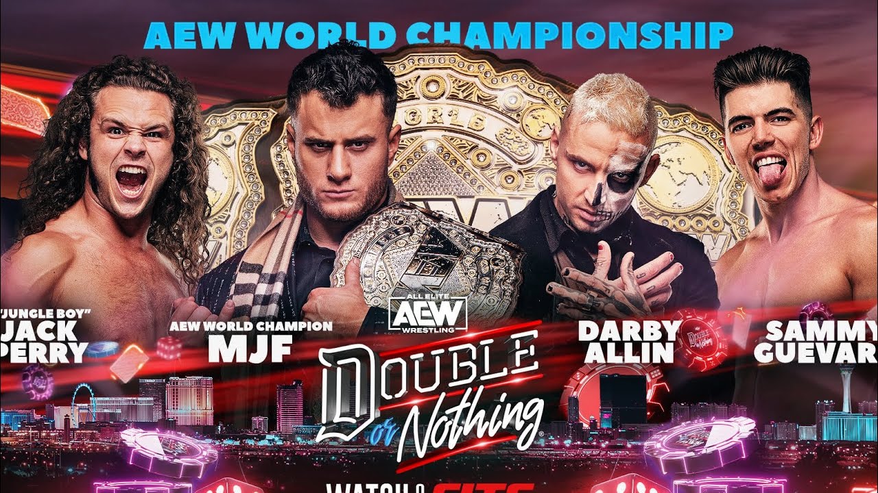 MJF Vs Darby Allin Vs Sammy Guevara Vs Jack Perry - Double Or Nothing 2023 - Highlights.