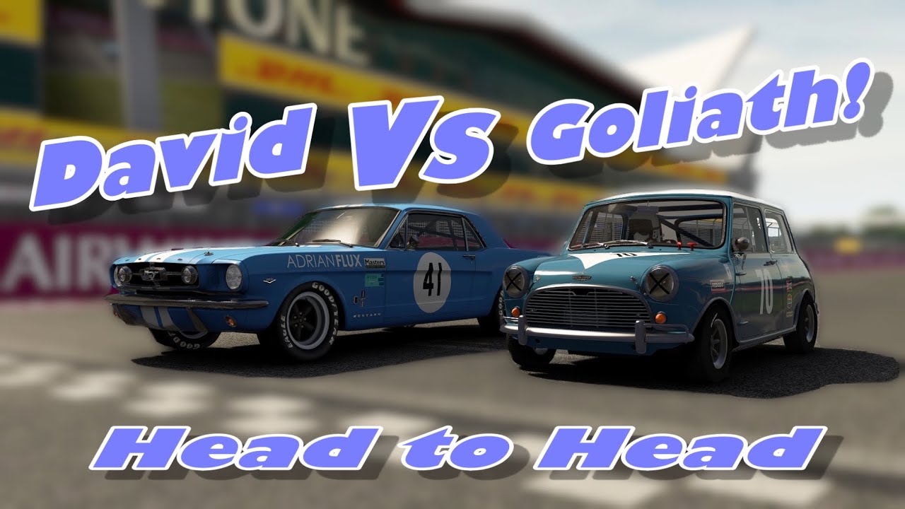 Mustang vs Mini Cooper: David vs Goliath at the Silverstone Festival [Assetto Corsa]