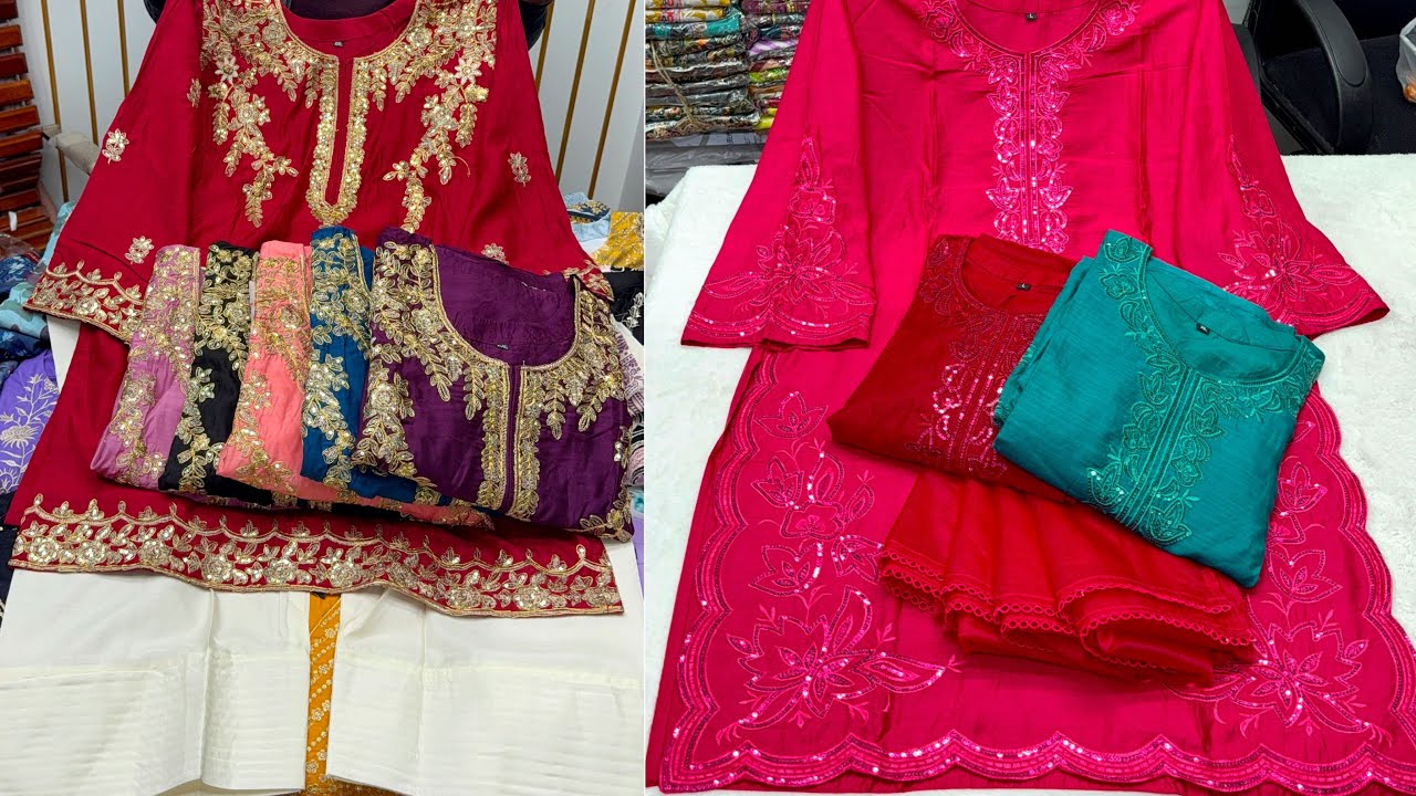 পাকিস্তানি বুটিক ডিজাইনের রেডিমেড কটন থ্রিপিস/জমজম সুইস কটনের থ্রিপিস/ফারসি সেলোয়ার দিয়ে কোর্ডস সেট 