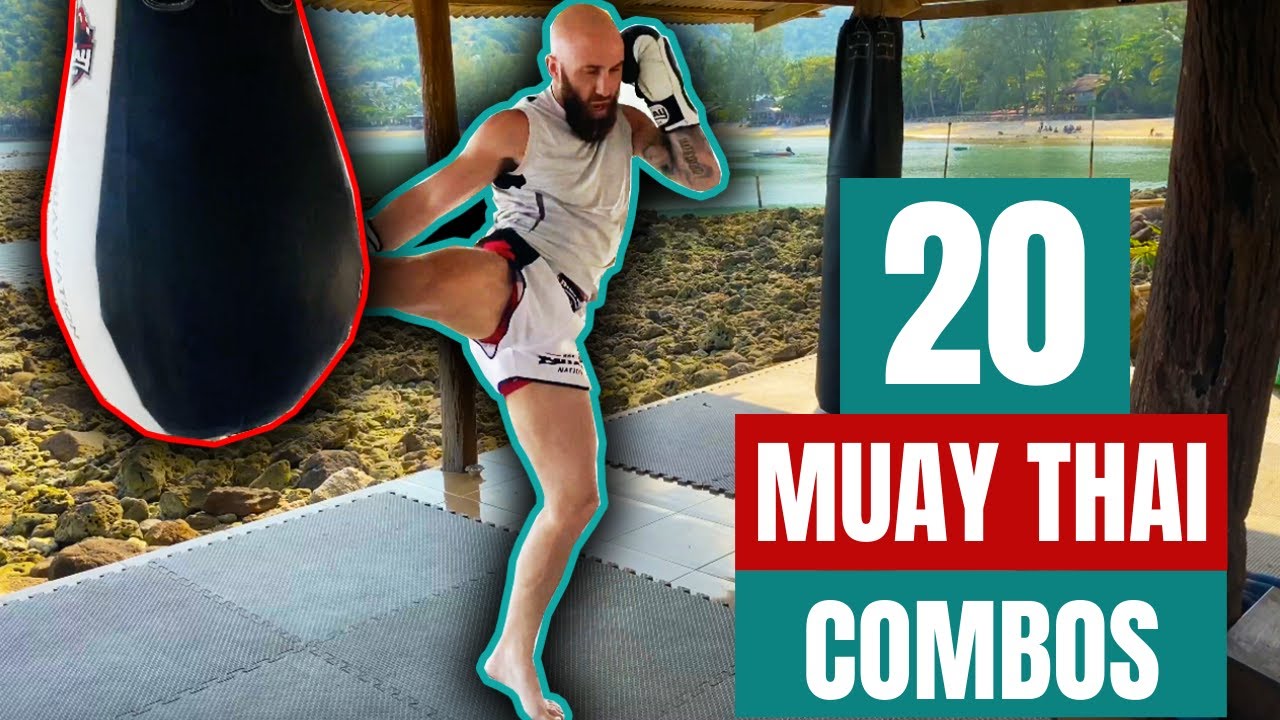 20 комбинаций на мешке муай-тай для начинающих