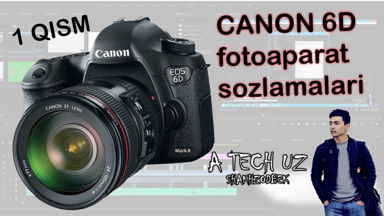 canon 6 d fotokamera sozlamarini organamiz // ( NASTROYKA ) // A TECH UZ / KAMERA SOZLAMALARI  1qism