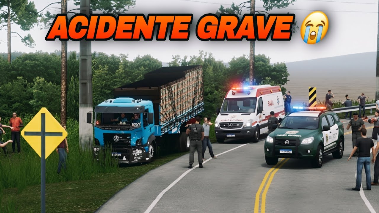 VLOG!!! BATI O CAMINHÃO NA CURVA MAIS PERIGOSA DO GLOBAL TRUCK ONLINE 😭🏄🏻‍♂️🚛