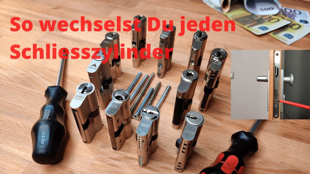 Profilzylinder wechseln / Zylinder / Schliesszylinder tauschen auswechseln