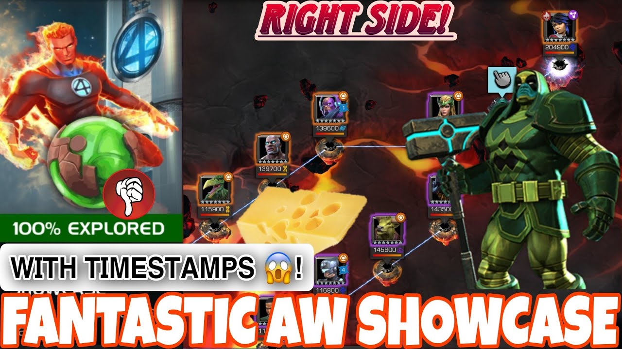 FANTASTIC AW SHOWCASE RIGHT PATH ( RONAN  CHEESE!)&ndash;ITEMLESS RUN MADE EASY! GUIDE AND GAMEPLAY! MCOC|