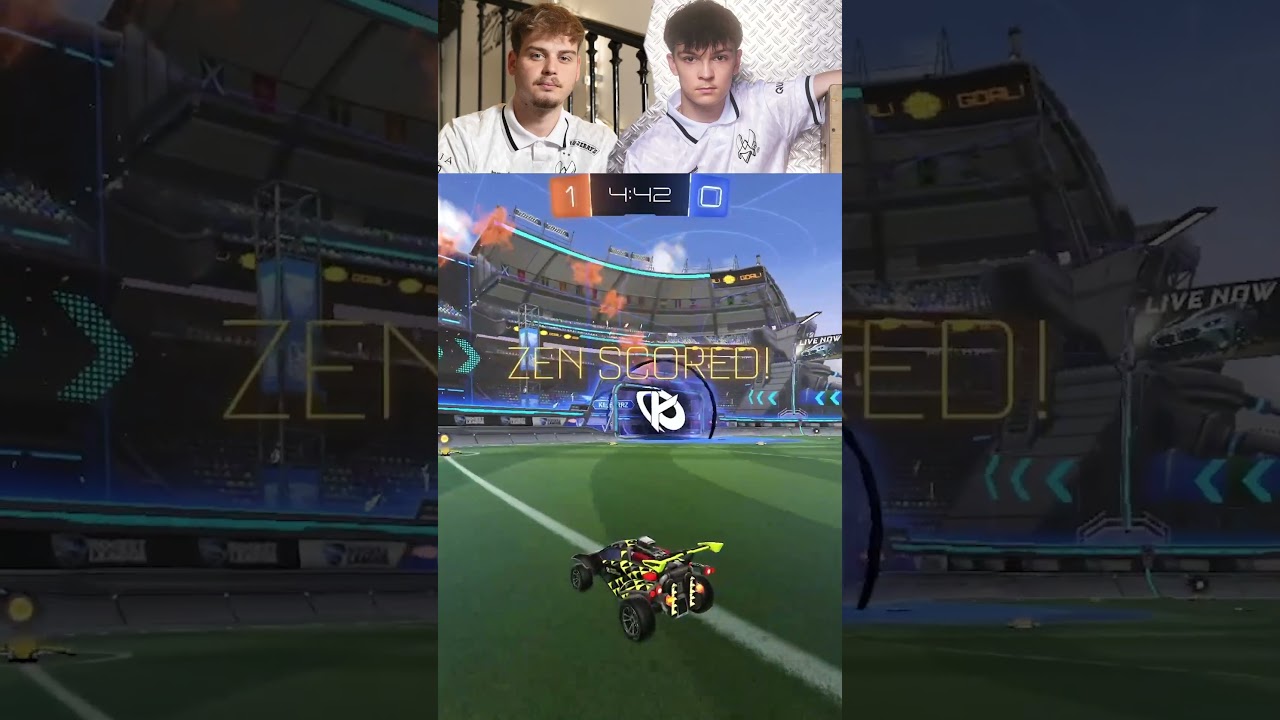 Psycho redirect - Monkey Moon & Zen 😏 #rocketleague #vitality #shorts