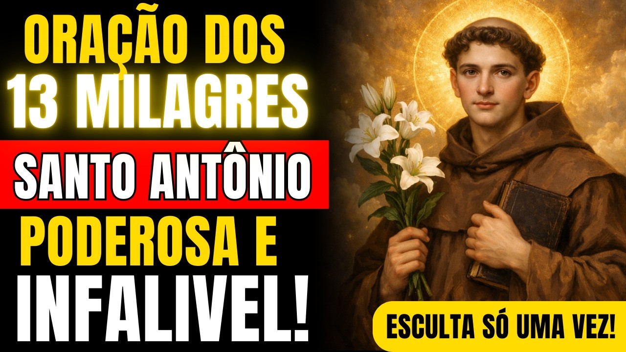 🔥 OS 13 PODERES DE SANTO ANTÔNIO: Milagre Impossível Hoje, Creia! 🙏