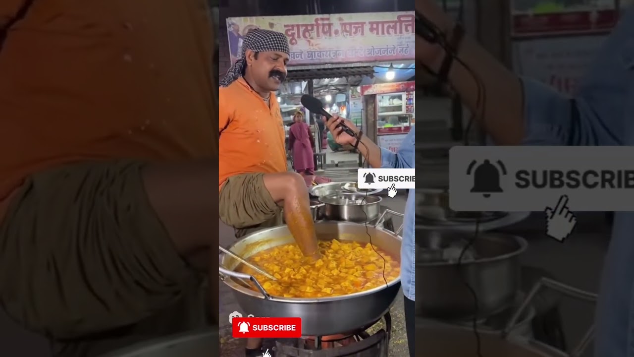 “Unbelievable Indian Street Food | Man Uses His Leg to Cook! 😱🇮🇳”