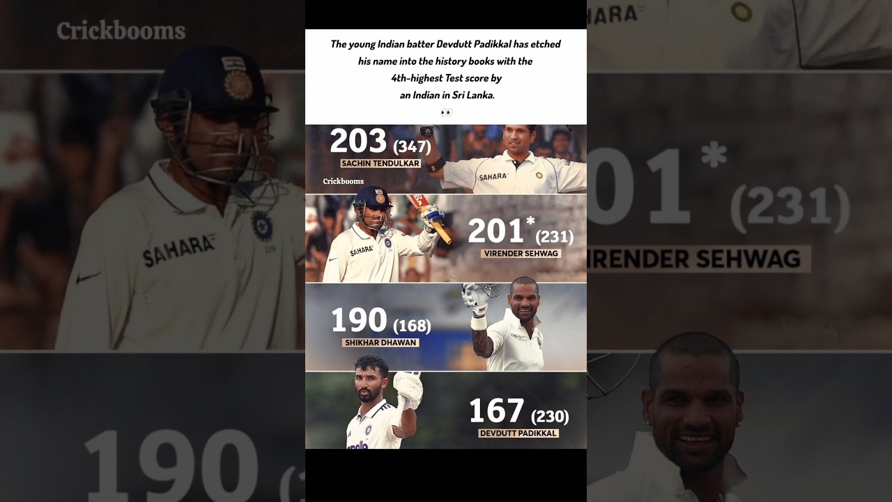 Devdutt Padikkal Makes History in Sri Lanka! 🔥🇮🇳 #DevduttPadikkal