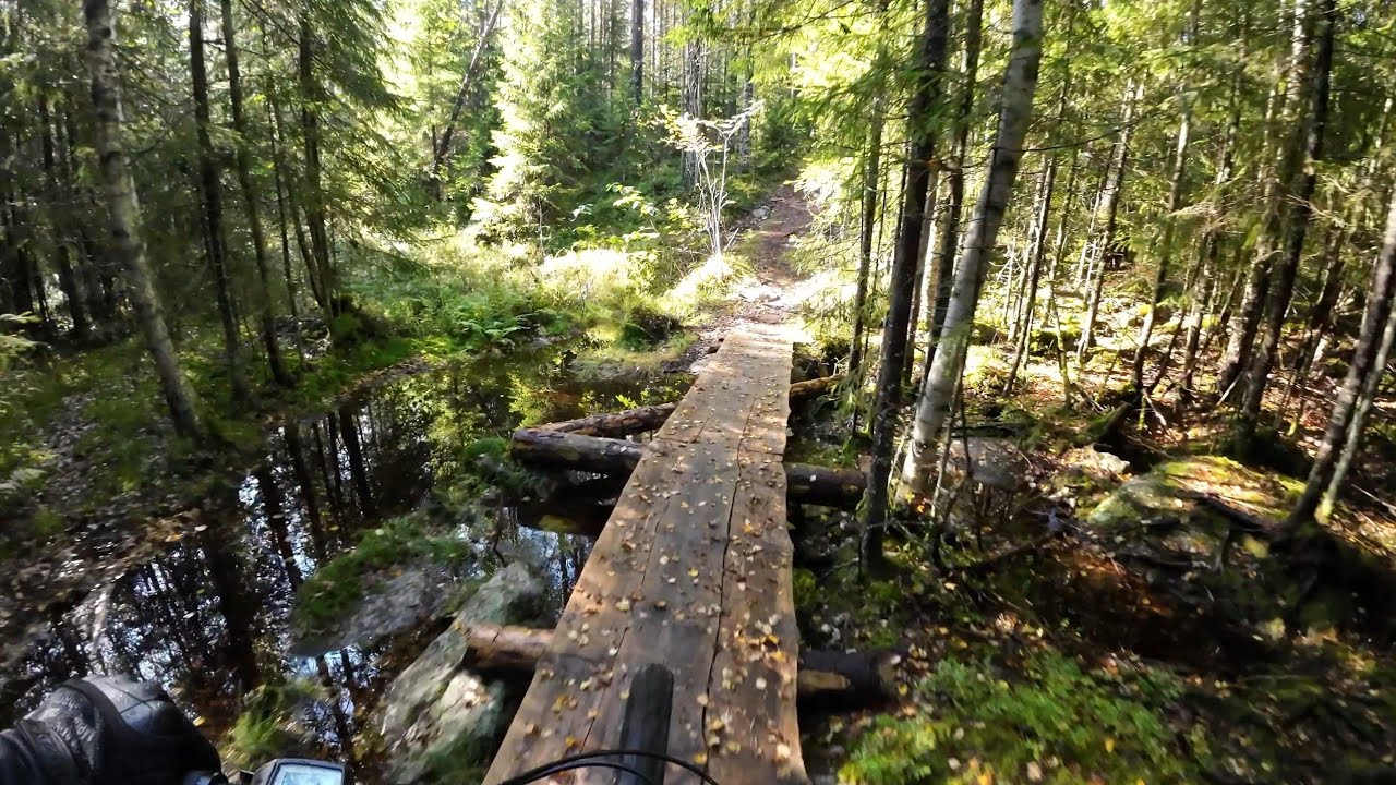 Varpupolku mtb 6,7km, Halssila, Jyväskylä. Keskivaativa