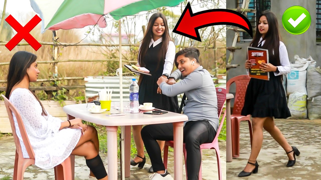 | FLIRTING WITH A CUTE WAITRESS in front of MY CRUSH (PRANK GONE WRONG) - She DESTROYED EVERYTHING |