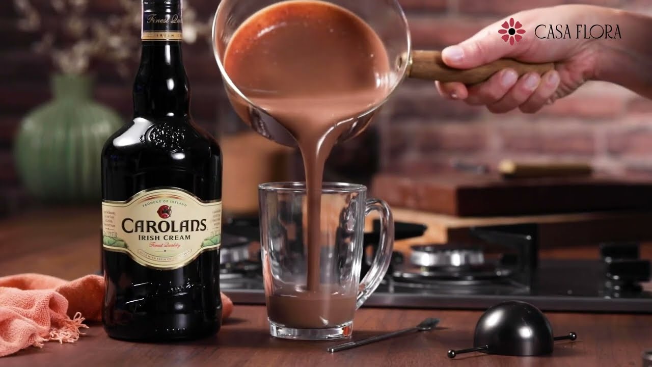 RECEITA DE DRINK: chocolate quente com Carolans