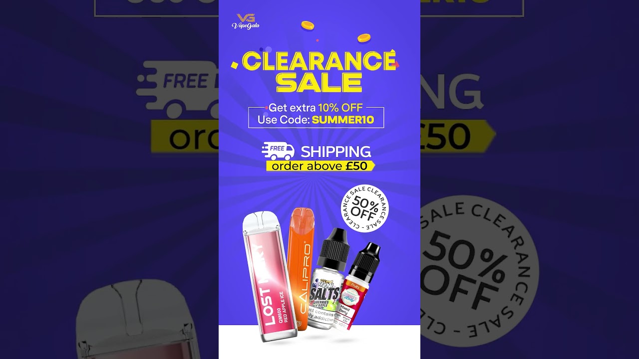 Vape Clearance Sale 50% off