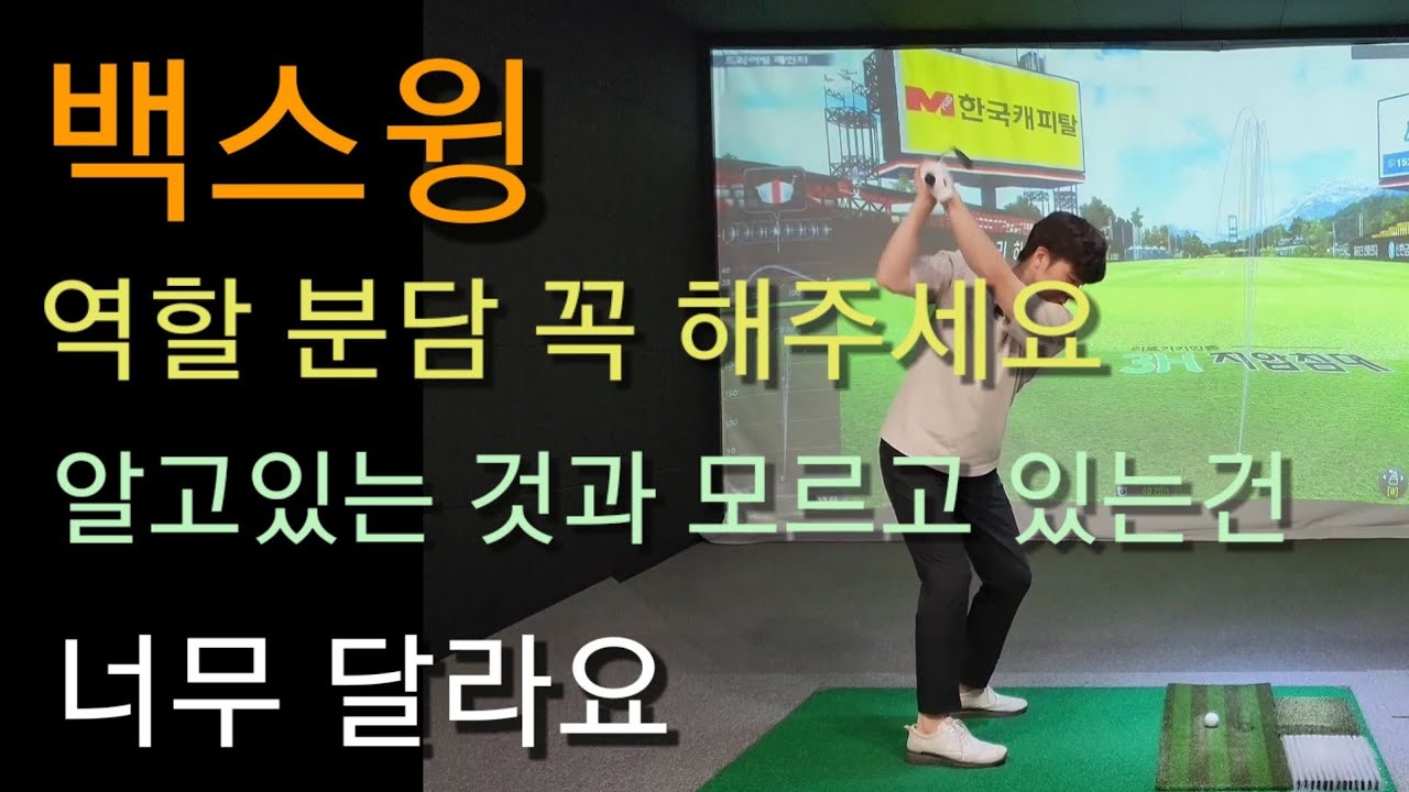 백스윙 이렇게 이론 알고 있으면 복잡했던 골프 한결 편해지실 거에요