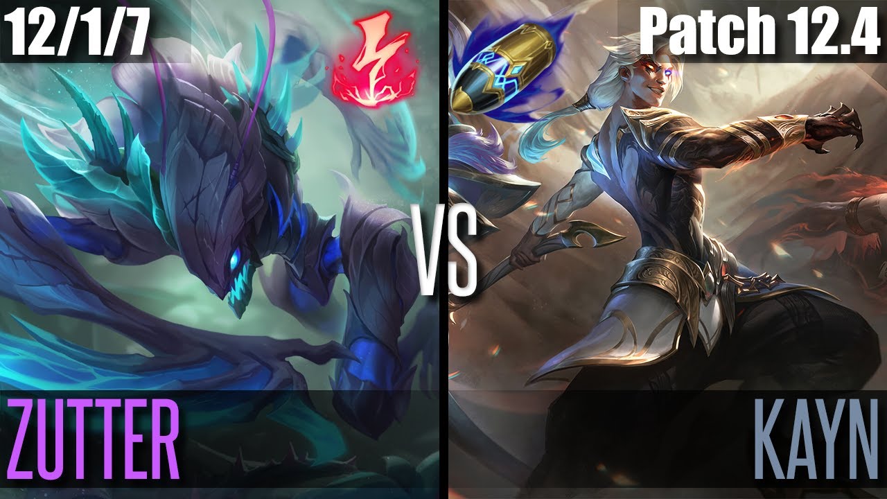 ZUTTER KHA'ZIX vs KAYN | NA GRANDMASTER | Patch 12.4