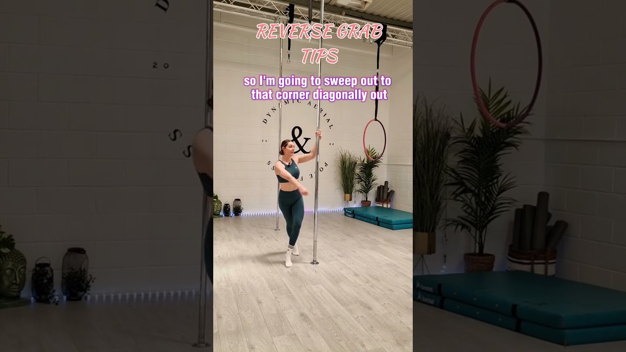 HOW TO IMPROVE YOUR REVERSE GRAB SPIN 🙌 #poletutorial #reversegrab #poletips #polefitness